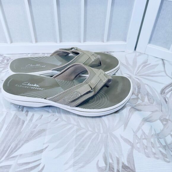 Clarks Breeze Sea Cloudstepper Women's Flip Flop Sandals - Picture 2 of 6